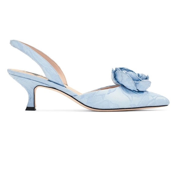 New with tags- Sachin + Babi Light Blue Floral Sandals - Picture 2 of 6